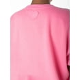 thumbnail image 5 of CHECK Celebrity Pink Women's Oversized Boyfriend Sweatshirt Celebrity Pink Women's and Women's Plus Oversized Boyfriend Sweatshirt, Sizes XS-4X, 5 of 6
