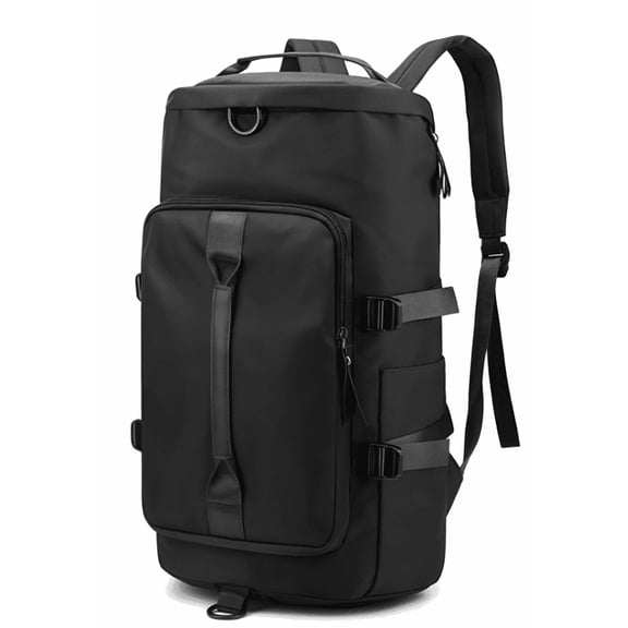 Lightweight Travel Backpack, Large Capacity Waterproof Daypack, Durable Shoulder Bag for Outdoor Hiking Camping Daily Commute(Black)