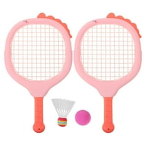 Milisten 1Set Pink Tennis Racket for Outdoor Use with Safe Plastic Material