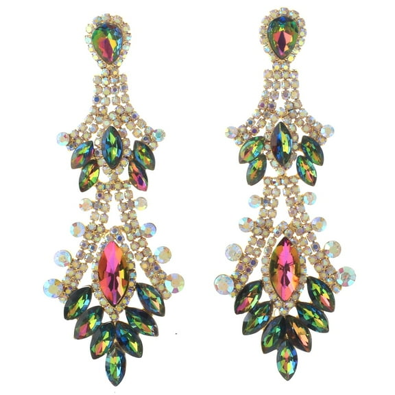 Crystal Rhinestone Drop Earrings
