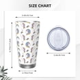 thumbnail image 4 of Daiia Funny Kawaii Unicorns Dancing Printed 20oz Insulated Coffee Cup with Straw Topper, Fully Spill Proof Travel Coffee Mug, Stainless Steel Tumbler for Work Home Outdoor Car-Straw, 4 of 8