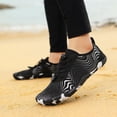 thumbnail image 2 of lnmuld Men Women Barefoot Shoes, Breathable Mesh Shoes for Water Yoga Fitness Hiking Color:Black,Size:6.5, 2 of 9