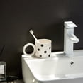 thumbnail image 6 of Naiyafly Toothbrush Cup Ins Wind Little Red Book Multi-function Cup Male and Female Couples Wash Cup Toothbrush Cup Black and White Checkerboard, 6 of 9