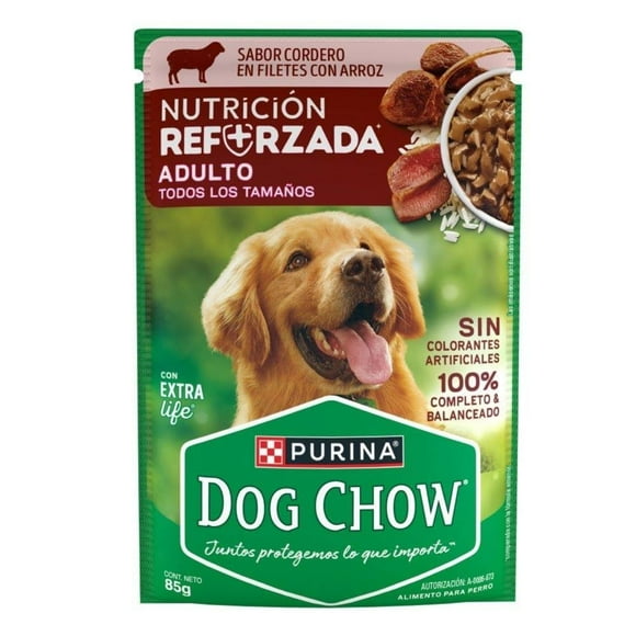 Alimento húmedo para perro Purina Dog Chow Adulto Cordero 85g
