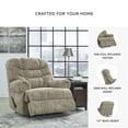 thumbnail image 5 of Ashley Furniture Movie Man Taupe Recliner, 5 of 12