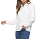 thumbnail image 3 of Blusa de manga larga con botones de señora suave para mujer Tops sueltos de camisa de M / L / XL 1XL Macarena Camisas de manga larga para mujer, 3 of 8