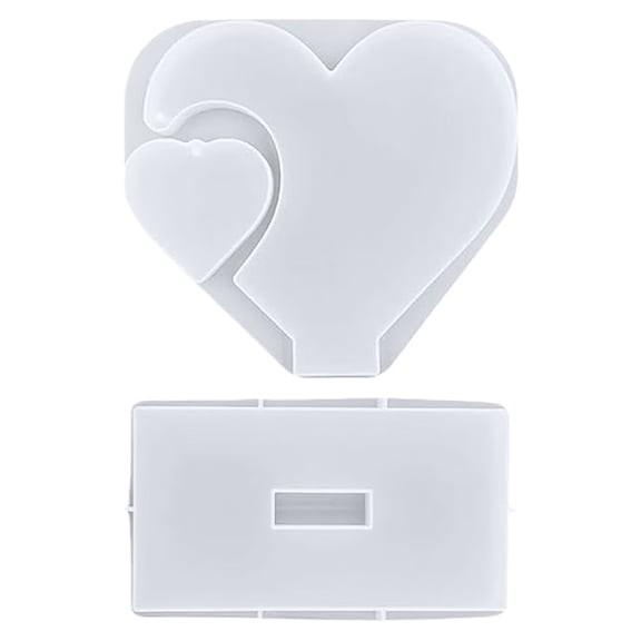 Large Photo Frame Resin Molds, Ngxiha Heart Shape Silicone Molds for Epoxy Resin, Diy Picture Frame Display Unique Mold for Resin Casting Art Crafts Table Home Decor Gift