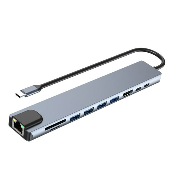 Adaptador USB C Dongle A Compatible Con Hub 4K 30Hz 100W PD 3 0