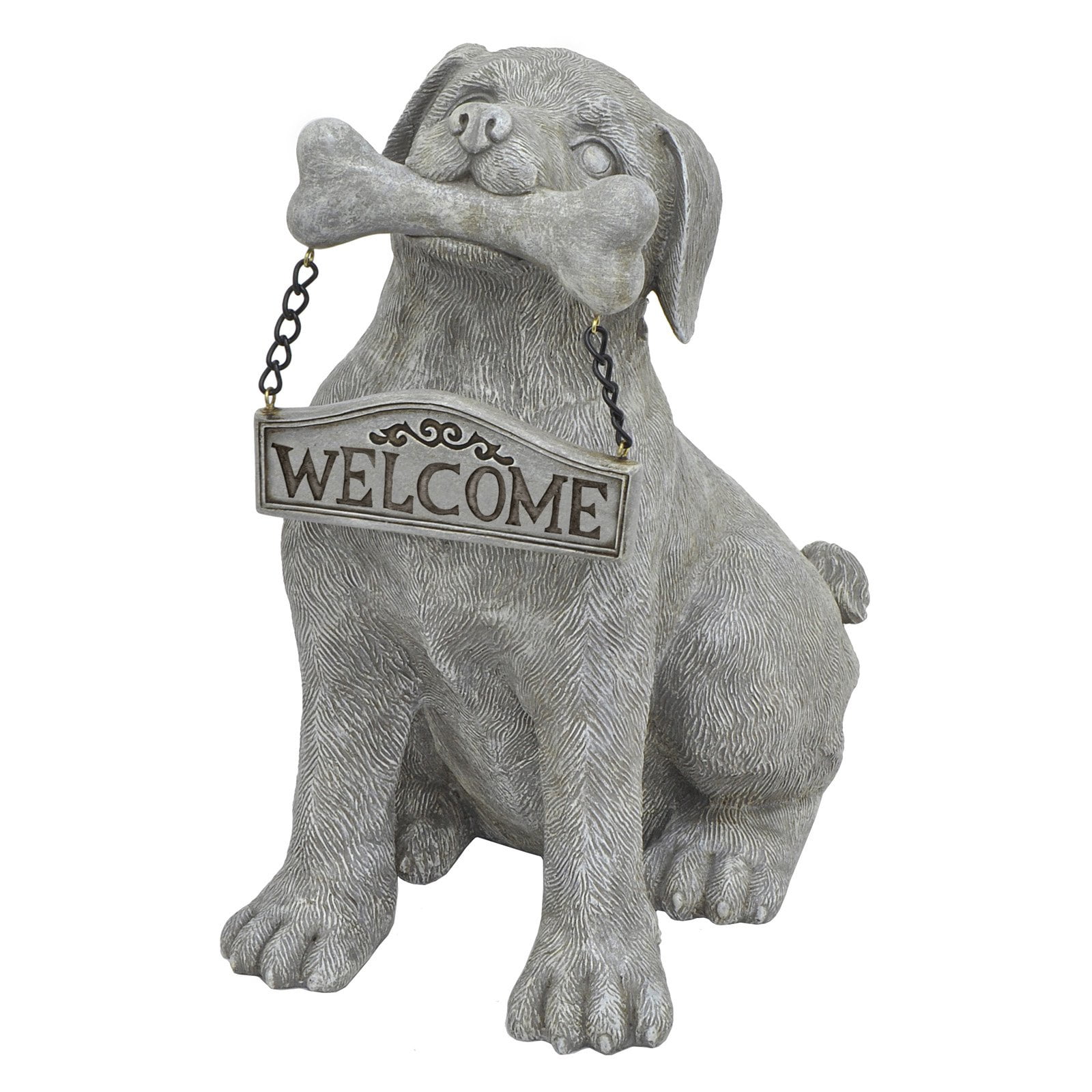 Three Hands Dog Sign Garden Statue