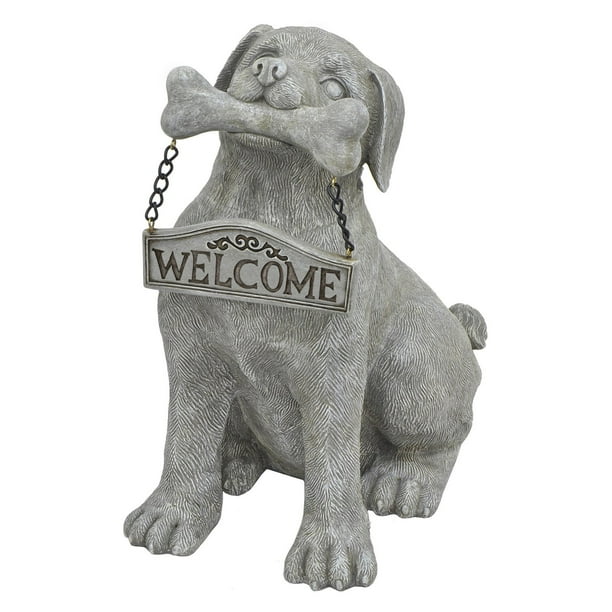Three Hands Dog Sign Garden Statue