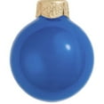 thumbnail image 2 of Whitehurst 12ct Blue Delft Pearl Finish Glass Christmas Ball Ornaments 2.75" (70mm), 2 of 4