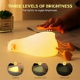 thumbnail image 3 of Dimmable Silicone Night Light for Kid's Room, LED Peace Duck Night Lamp, Rechargeable Children's Bedside Lamp, 3 of 5