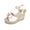 White, variant on Women's Fashion Casual Summer Arrival Solid Color Trendy Versatile High Heel Sandals White 8.5