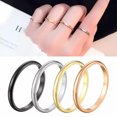 thumbnail image 4 of HOOUN Unisex Silicone Ring Rubber Bands Antibacterial Stainless Steel Finger Rings-30-10, 4 of 9