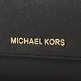 thumbnail image 2 of Michael Kors Womens Jet Set Travel Large Trifold Leather Wallet, Black, 2 of 6