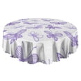 thumbnail image 5 of 60 Inch Round Lace Tablecloth Water Resistant Washable, Monarch Butterfly Aesthetic, 5 of 5