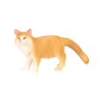 thumbnail image 2 of Figuras de animales de simulación, juguetes educativos, figuras de gatos pequeños, figuras de gato de juguete Amarillo, 2 of 9