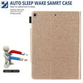 thumbnail image 4 of Allytech Case for Apple iPad 6th 5th Gen/ iPad Air 1 2, Multi Angle Stand Document Pocket Business Type Folio Flip Auto Sleep Wake Shockproof Case Cover Compatible with Keyboard, Gold, 4 of 5