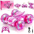 thumbnail image 1 of 1-pack children's 2.4G light remote control 360-degree off-road boy and girl light remote control dump truck toy, 1 of 4