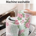 thumbnail image 5 of Pioneer Flower Floral Print Pattern Bathroom Rugs Mat, Non Slip Microfiber Bathroom Rug with Rubber Backing, Soft Mats for Bathroom Floor Tub Shower, 24"x60", 5 of 5