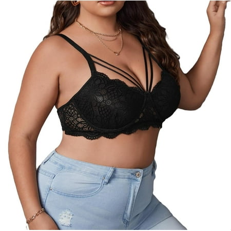

Plain Bras Plus Size Sexy Lingerie Women s Black