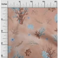 thumbnail image 2 of oneOone Cotton Cambric Rose Brown Fabric Sea Corals Craft Projects Decor Fabric Printed By The Yard 42 Inch Wide, 2 of 4