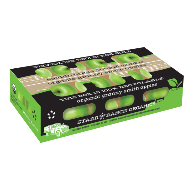 Organic Granny Smith Apples 3 Lb Ctn