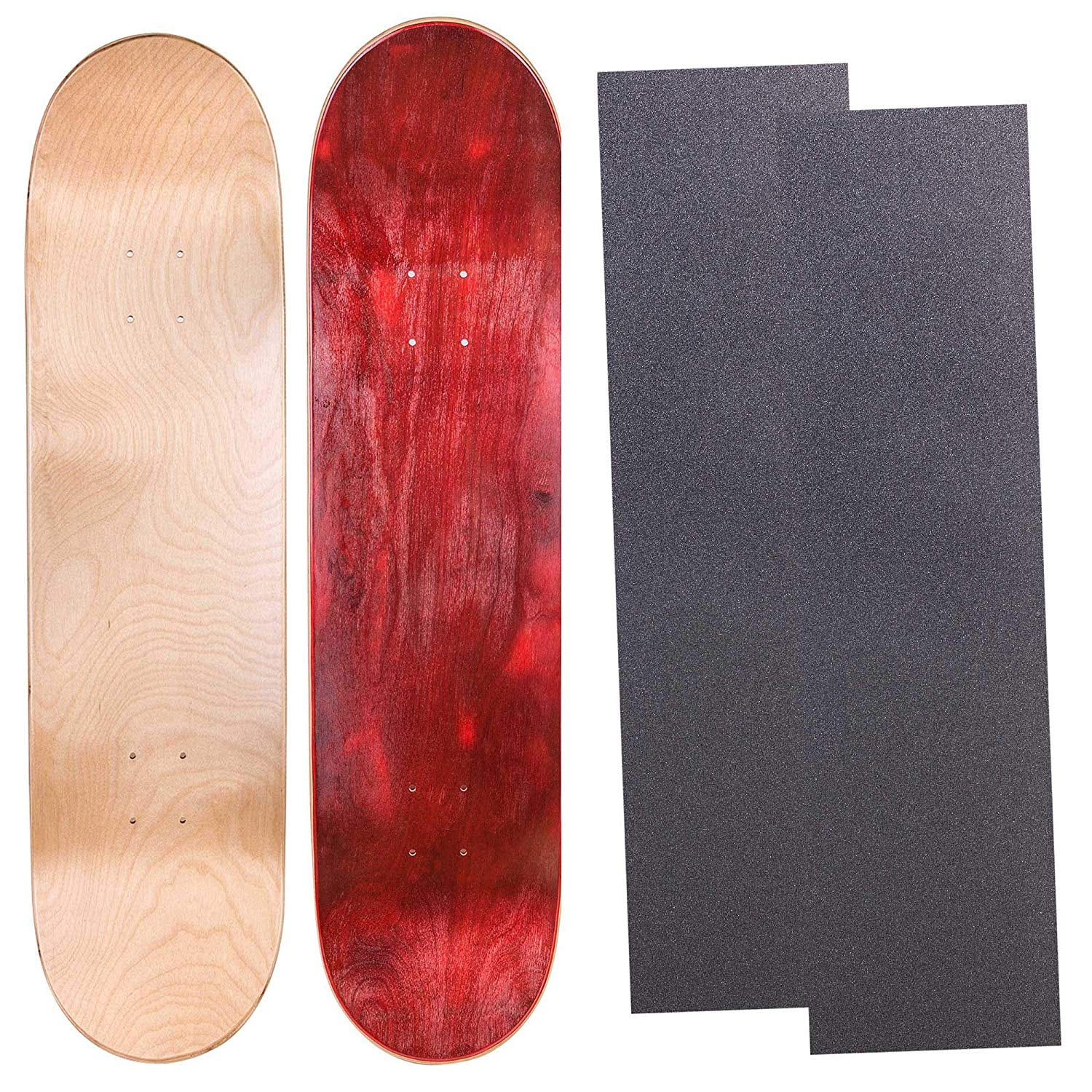 Black Red Nature Green Cal 7 Blank Maple 8.0" Skateboard Deck Red Colors 