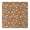 Brown Sun Moon, variant on Colorful Skull Flower Pattern Square Fitted Tablecloth with Elastic Edge,Square Table Cover,Washable Elastic Table Cover for Home Kitchen Party Decor 34"x34"