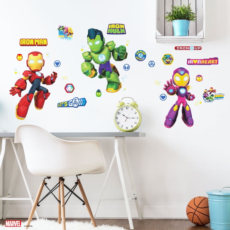 RoomMates Iron Man and His Awesome Friends Wall Decals - Walmart.com