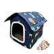 thumbnail image 4 of Caseta plegable para gatos de exterior, cueva cálida para mascotas, suministros para mascotas, refugio para gatos callejeros Azul L, 4 of 9