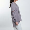 thumbnail image 6 of Elsie & Zoey Oakley V-Neck Long Sleeve Lace Trim Tunic Shirt for Women, 6 of 6