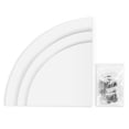 thumbnail image 4 of 3Pcs Corner Floating Shelf Wall Mounted 90 Degrees Right Angle Corner Storage Rack Bookshelves Home Furniture Office Decor, 4 of 8