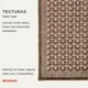 thumbnail image 4 of Alfombra para Recamara Simil Yute | Estilo Rústico y Moderno | Fácil Limpieza | Alfombras Para Sala, Recámara, Terraza - Apto para Exterior | Color Cafe | Decoración Hogar, 4 of 6