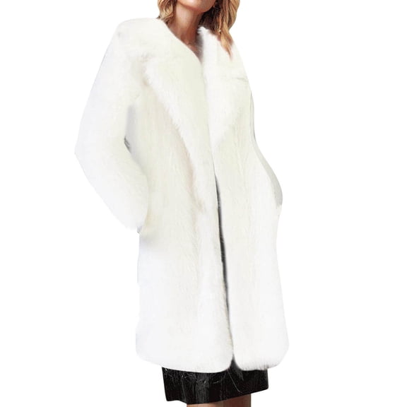 Women's Wool Long Coat with Warm Winter Outerwear Full Length Jacket for Cold Weather