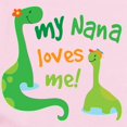 thumbnail image 2 of CafePress - My Nana Loves Me Dinos Long Sleeve Infant Bodysuit - Long Sleeve Cotton Baby Bodysuit, 2 of 4