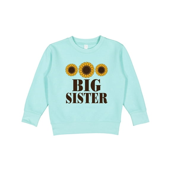 Inktastic Big Sister Announcement Sunflowers Toddler Sweatshirt
