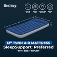 thumbnail image 3 of Bestway SleepSupport Air Mattress Twin 12” with Built-in AC Pump, 3 of 9