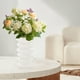 thumbnail image 4 of pstuiky Jarrón de imitación de plástico esmaltado arreglo floral para sala de estar decoración de mueble de TV decoración de flores secas maceta utensilio para flores, 4 of 6