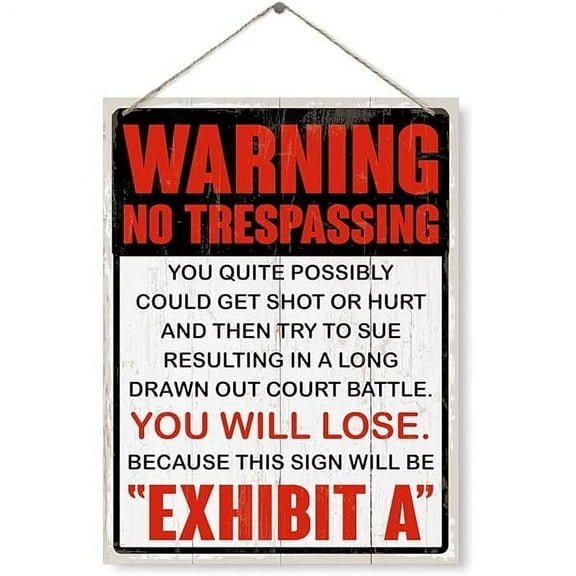 Warning Sign, No Trespassing Sign, Decorative Wood Plaque For Hanging, Funny No Disturb Sign, Shot Sign, Wall Decoration, Rustic Wall Hanging Decor, Door Gate Hanger For Indoor Outdoor Use