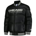 thumbnail image 2 of Men's Starter Black Chicago White Sox Full-Zip Leather Jacket, 2 of 3