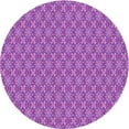 thumbnail image 1 of Ahgly Company Machine Washable Indoor Round Transitional Heliotrope Purple Area Rugs, 3' Round, 1 of 7