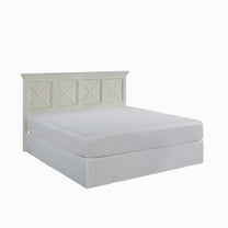 Homestyles Seaside Lodge Wood King Headboard in Off White