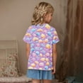 thumbnail image 3 of Frnrwgo Girls Play T-shirts Kids Summer Fashion Crewneck Tops Casual Tees 3-14 Years, Purple, 3 of 4