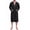 02-Black, variant on Men's Robe Lightweight Breathable Bathrobe Soft Bath Robe with Deep Pockets Navy Blue 2XL/3XL