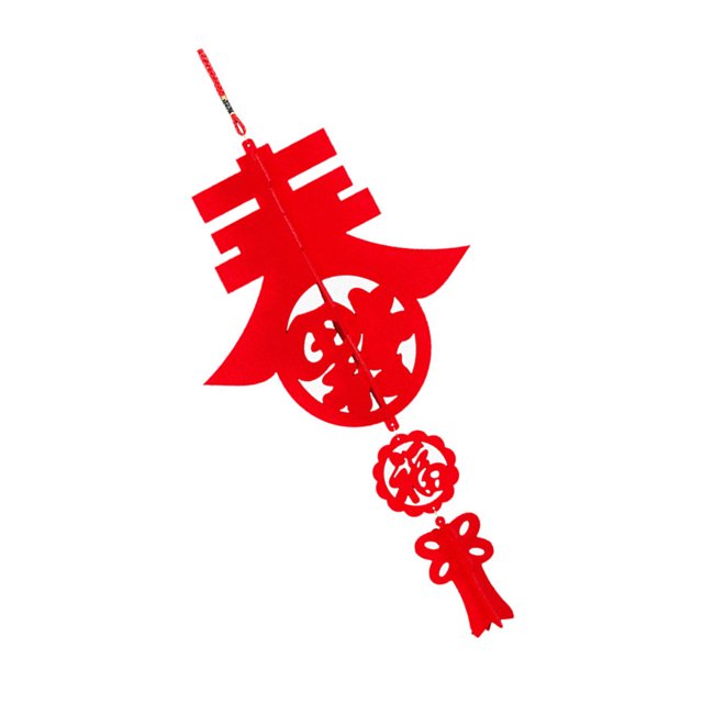 Chinese New Year Red Fu Hanging Pendant Fu character Ornament Spring Festival Home Office Restaurant Decoration