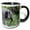 Black/White, variant on 3drose, Side View of a Gorgeous Elephant in the Forest Wildlife Photography, 15oz Mug