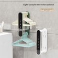thumbnail image 4 of Space-Saving Green Hanger Organizer: Wall-Mounted, Drill-Free, Retractable Plastic Storage Rack for Bedroom, Bathroom & Living Room – Portable, Creative Design with Durable 100% New Plastic, 4 of 6