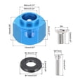 thumbnail image 2 of Aluminum Wheel Hex Hub 8mm Hex Extended Spacers Drive Adapter for RC Crawler Car, Blue, 2 of 5
