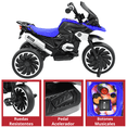 thumbnail image 4 of Moto Montable Eléctrica para Niños Triciclo Híbrido con Luces y Sonido Recargable 6v Soporta hasta 30 kg - Azul, 4 of 8